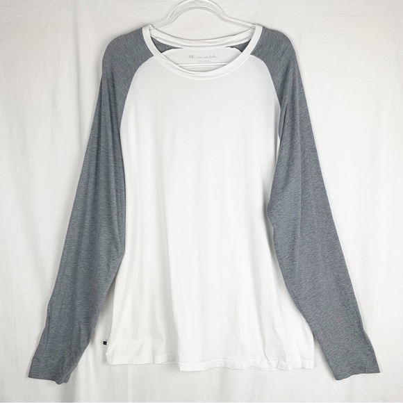 Travis Mathew Tee Shirt Raglan Baseball Long Sleeve Men’s size XXL - Picture 1 of 5